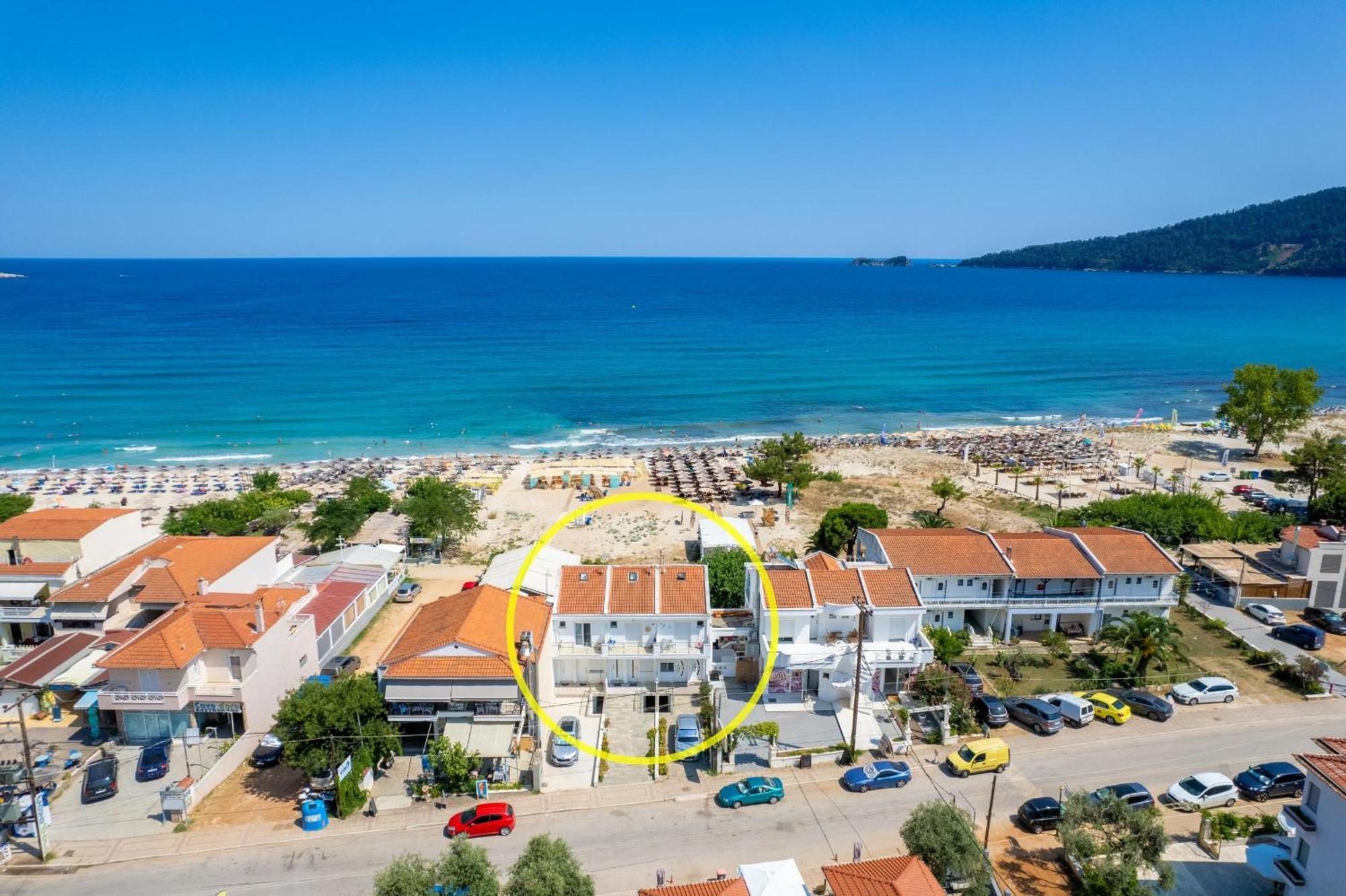 Artemis Beach Apartments Chrisi Ammoudia Exterior foto