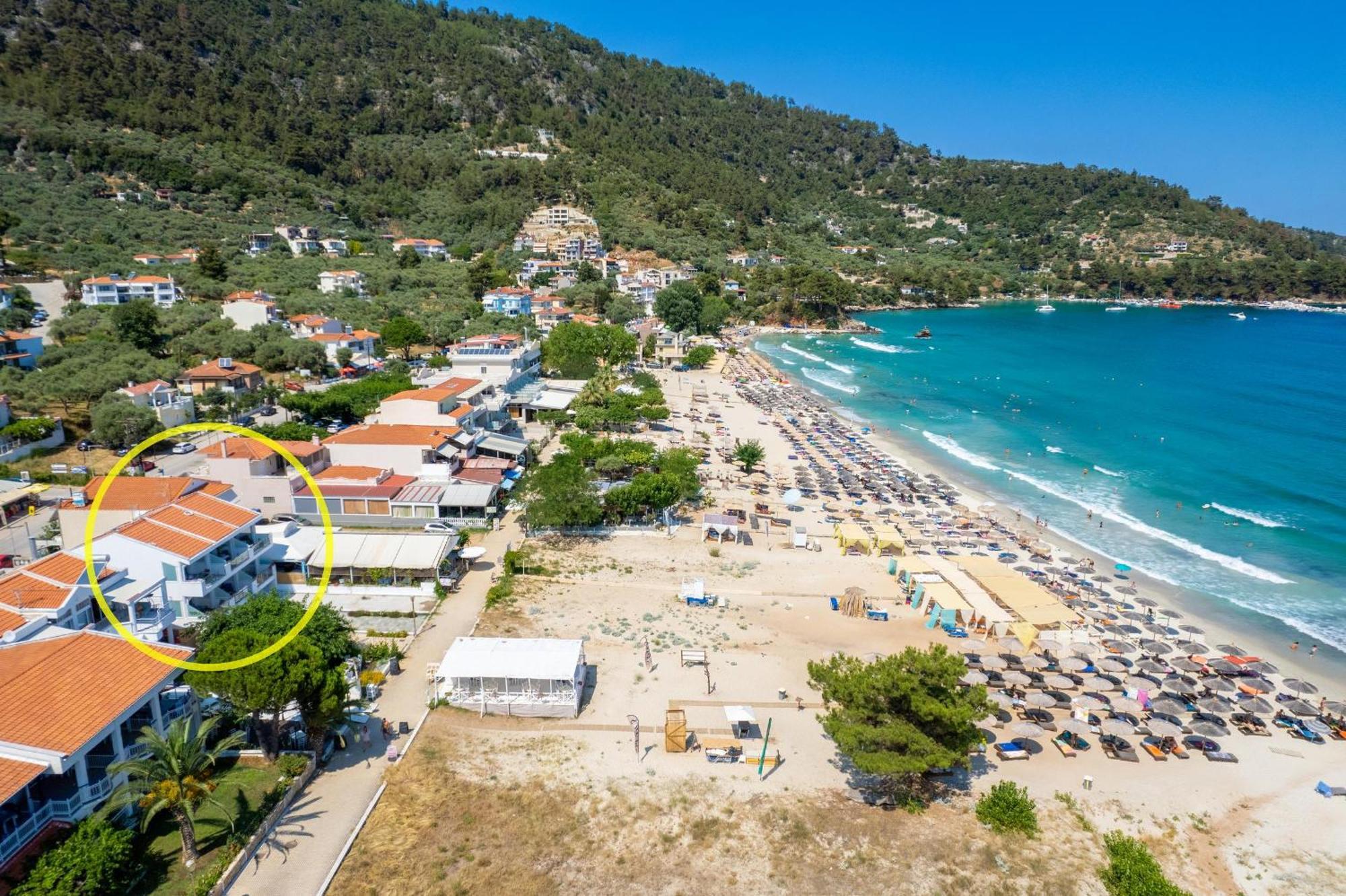Artemis Beach Apartments Chrisi Ammoudia Exterior foto